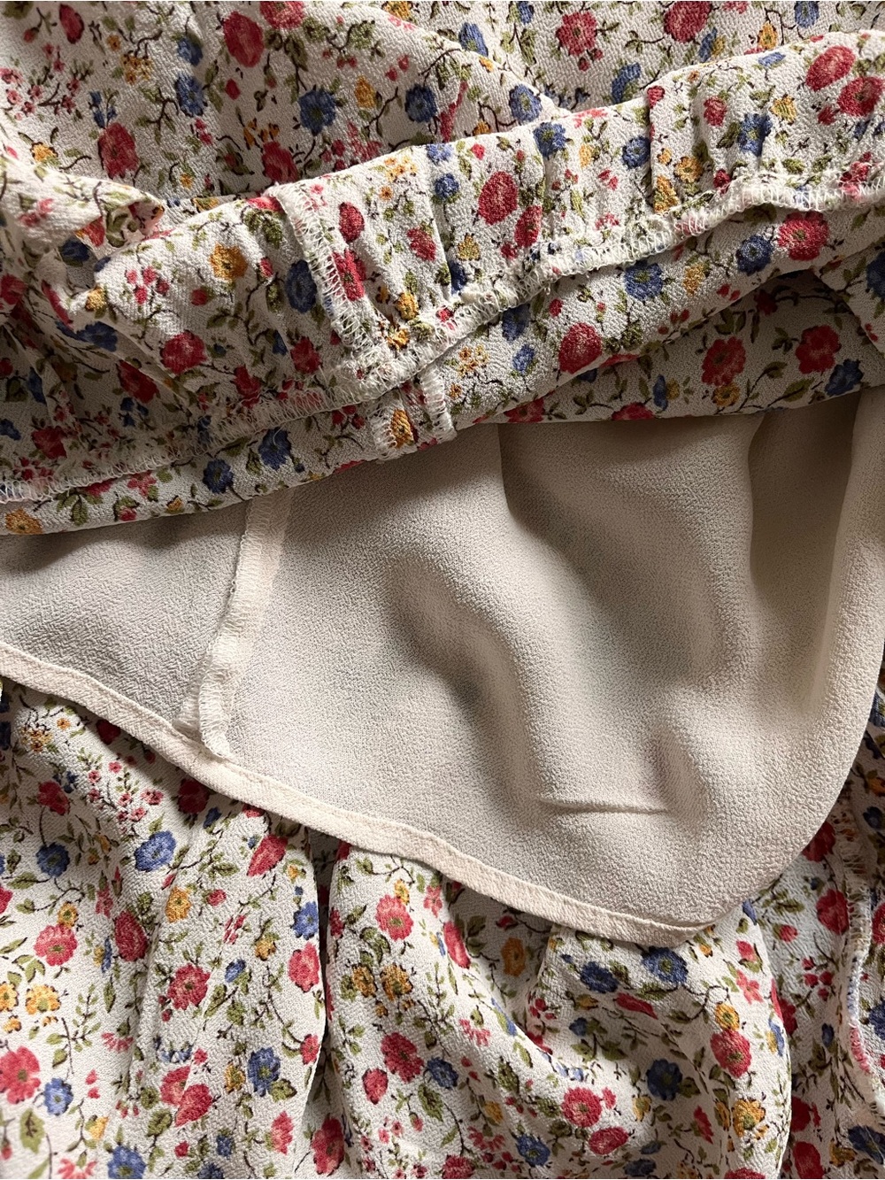 Reformation Nikita Floral Tie-Shoulder Long  Dress in Cream - Picture 5 of 5